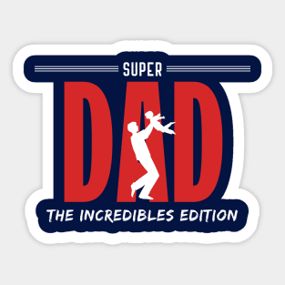 Superhero  Dad Sticker